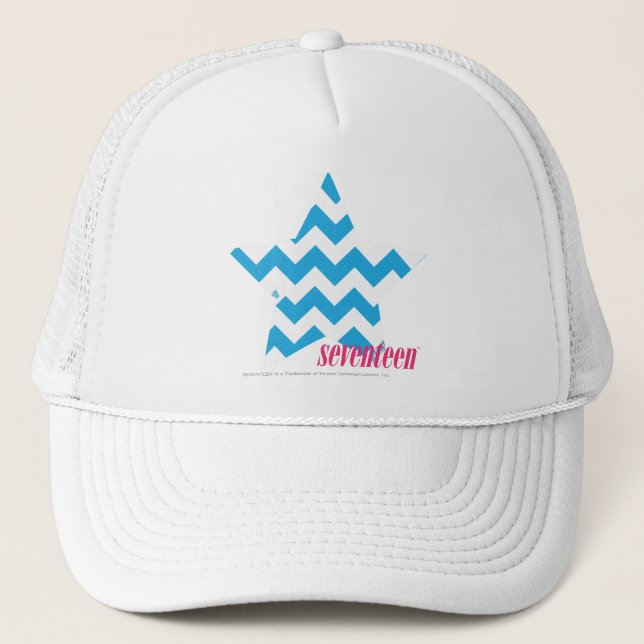 ZigZag Aqua 2 Trucker Hat (Front)