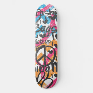 ZigZag Aqua-Orange Skateboard Deck