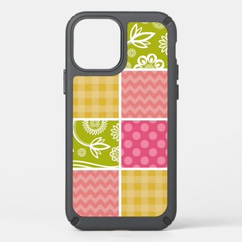 Zigzag Chevron Polka Dots Gingham Patchwork Speck iPhone 12 Case