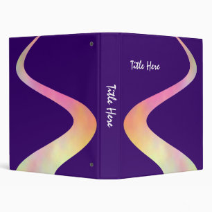 ZigZag Curve (1in) on Deep Purple 330066 3 Ring Binder