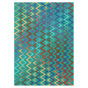 ZIGZAG diamonds - colored + your backgr. & ideas Tablecloth