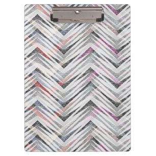 Zigzag, geometric, gray, lilac, pink, black, strip clipboard