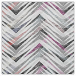 Zigzag, geometric, gray, lilac, pink, black, strip fabric