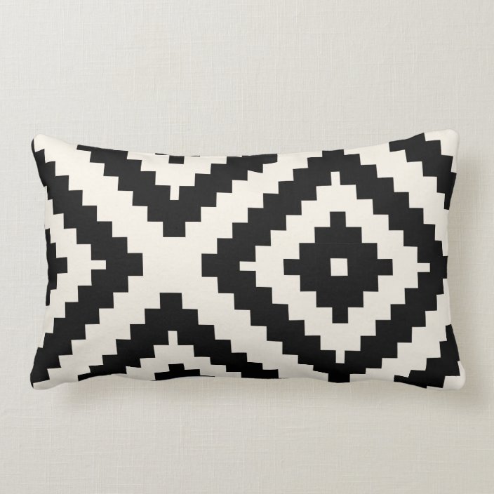 black and white zig zag cushion