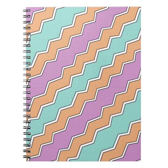 ZigZag Geometric Pattern Notebook (Front)