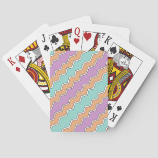 ZigZag Geometric Pattern Poker Cards