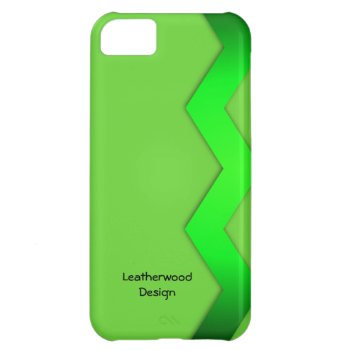 Zigzag Green Personalized iPhone 5C Case