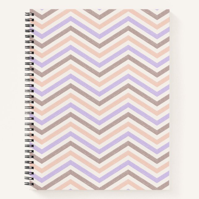 ZigZag Jot Blush Pink Lavender Notebook (Front)