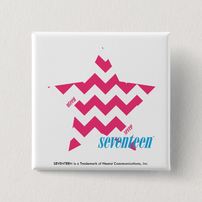 ZigZag Magenta 2 Pinback Button (Front)