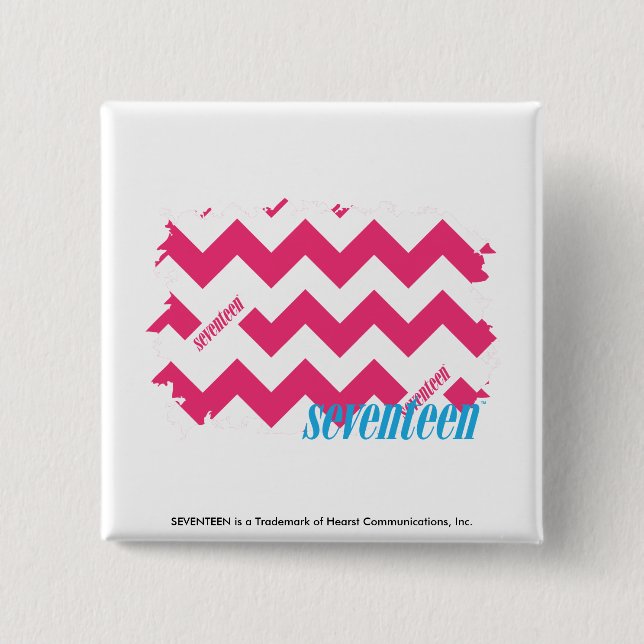 ZigZag Magenta 4 Pinback Button (Front)