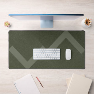 Zigzag Moss Green Desk Mat – Customizable
