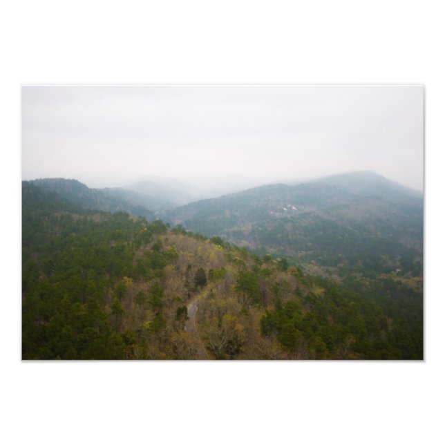Zigzag mountains, Hot Springs NP, Arkansas Photo Print (Front)