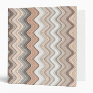 Zigzag Multicolor Pattern 3 Ring Binder