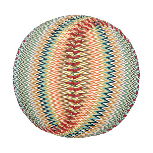 Zigzag Multicolor Pattern Baseball