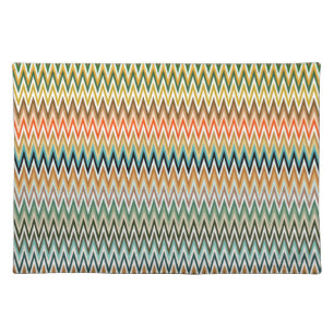 Zigzag Multicolor Pattern Cloth Placemat
