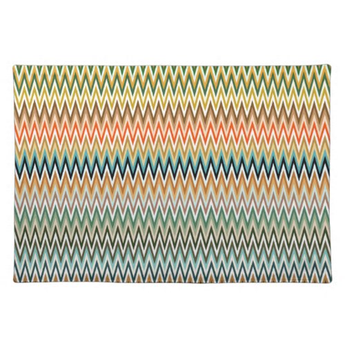 Zigzag Multicolor Pattern Cloth Placemat