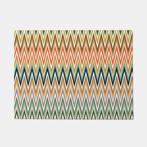 Zigzag Multicolor Pattern Doormat