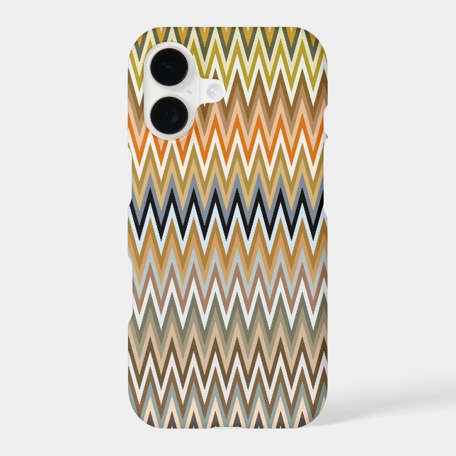 Zigzag Multicolor Pattern Iphone Case (Back)