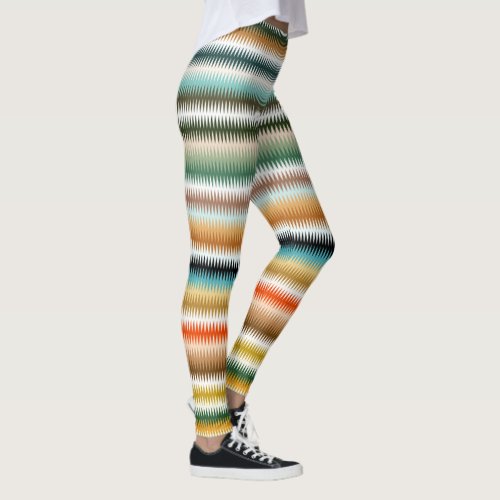Zigzag Multicolor Pattern  Leggings