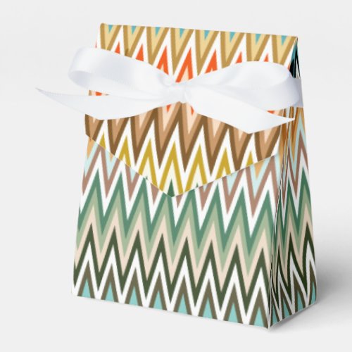 Zigzag Multicolored Pattern Favor Boxes