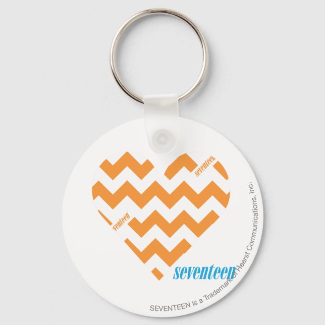 ZigZag Orange 2 Keychain (Front)