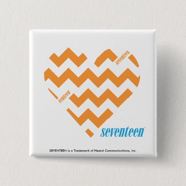 ZigZag Orange 2 Pinback Button (Front)