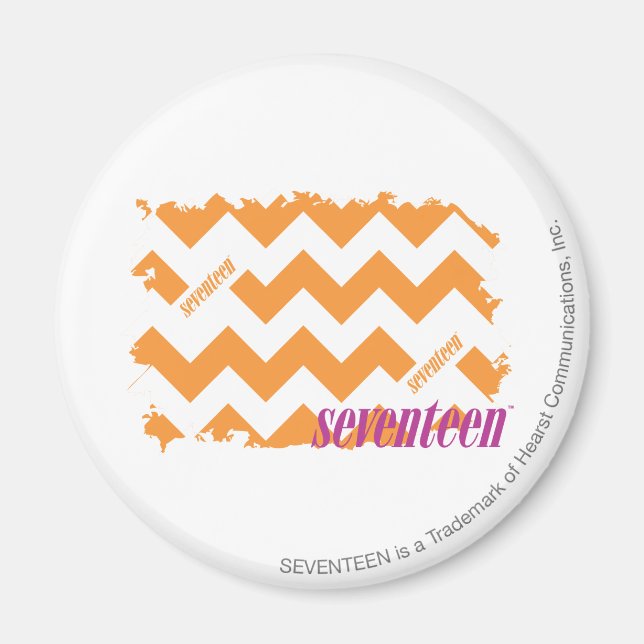 ZigZag Orange 4 Magnet (Front)