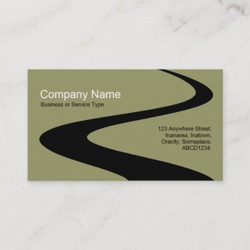 ZigZag Path _ Warm Gray 999966 Business Card