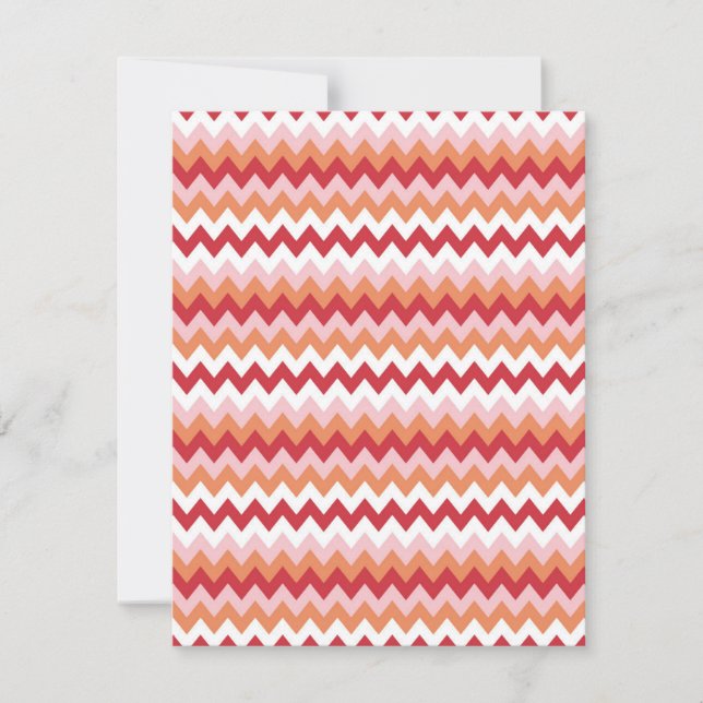 Zigzag pattern 2 note card (Front)