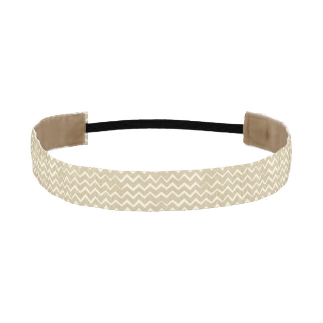 Zigzag pattern athletic headband (Front)