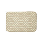 Zigzag pattern bathroom mat
