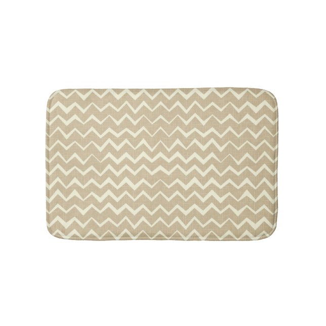 Zigzag pattern bathroom mat (Front)