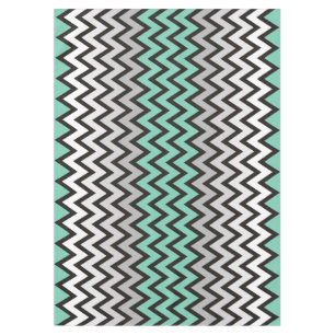 ZIGZAG pattern - black white grey + your idea Tablecloth