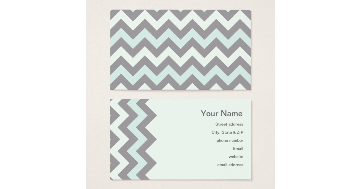 Zigzag Pattern Business Card 