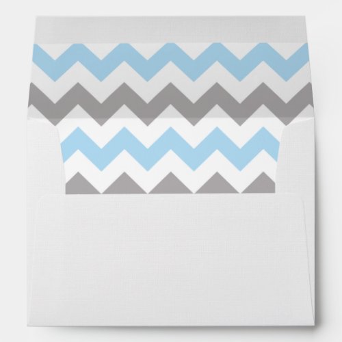 Zigzag Pattern Chevron Pattern Blue Gray Envelope