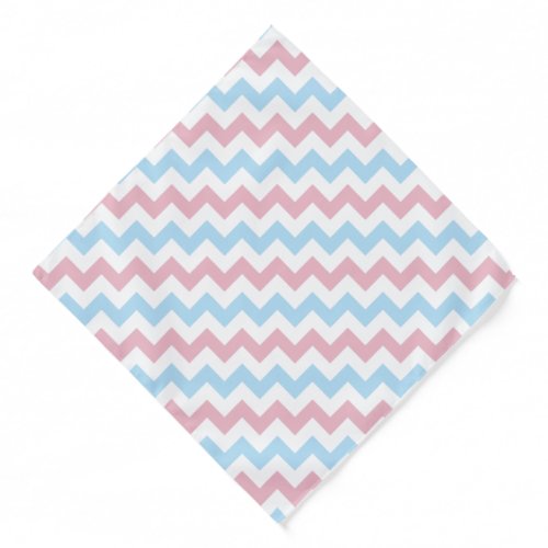 Zigzag Pattern Chevron Pattern Blue Pink Bandana