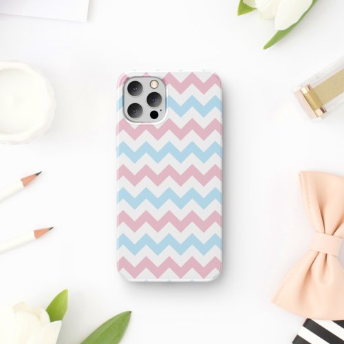 Zigzag Pattern Chevron Pattern Blue Pink iPhone 11 Case