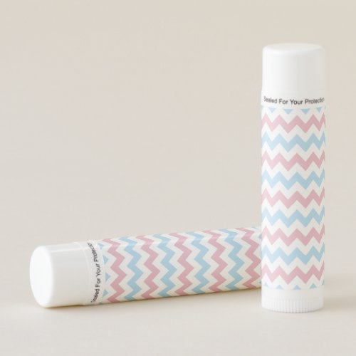 Zigzag Pattern Chevron Pattern Blue Pink Lip Balm