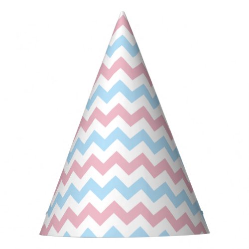 Zigzag Pattern Chevron Pattern Blue Pink Party Hat