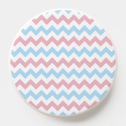 Zigzag Pattern Chevron Pattern Blue Pink PopSocket