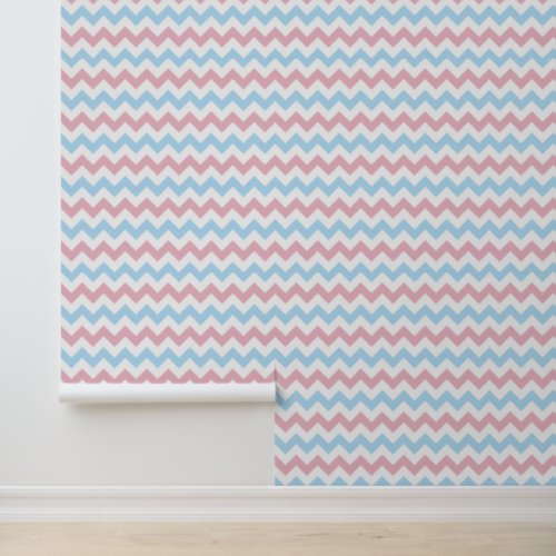 Zigzag Pattern Chevron Pattern Blue Pink Wallpaper
