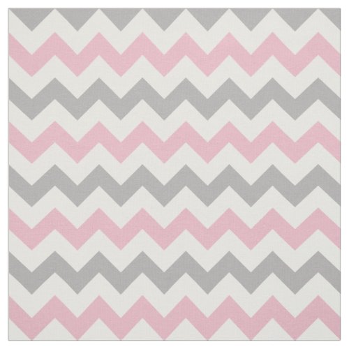 Zigzag Pattern Chevron Pattern Pink Gray Fabric