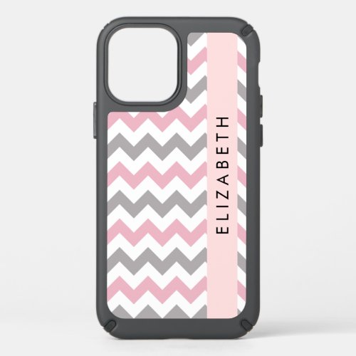 Zigzag Pattern Chevron Pattern Pink Your Name Speck iPhone 12 Case