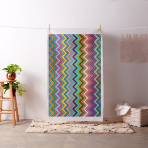 ZIGZAG pattern - colored + your ideas Fabric