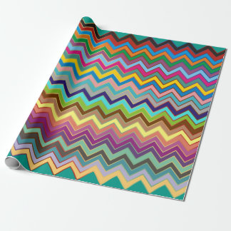 ZIGZAG pattern - colored + your ideas Wrapping Paper