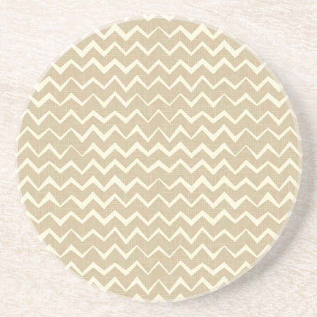 Zigzag pattern drink coaster (Front)