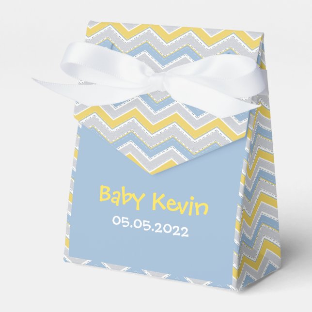 Zigzag pattern  favor boxes (Front Side)