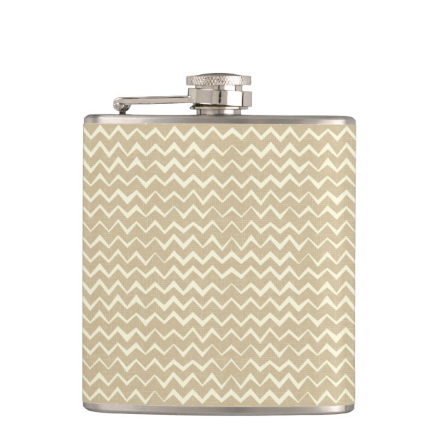 Zigzag pattern flask (Front)
