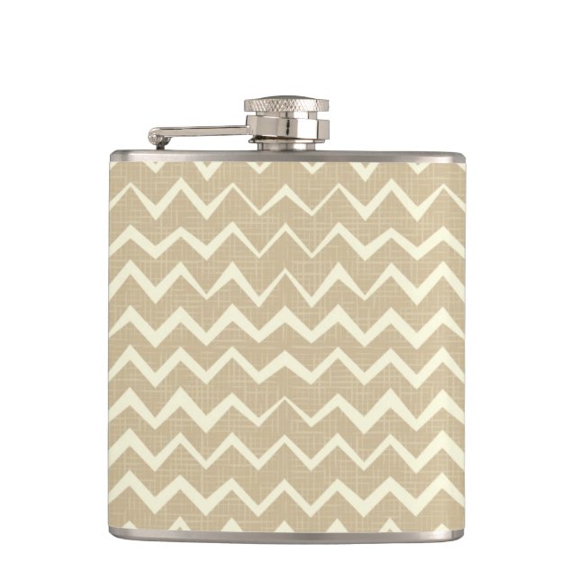 Zigzag pattern flask (Front)