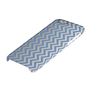 ZIGZAG pattern - grey gradients + your backgr. Clear iPhone 6/6S Case